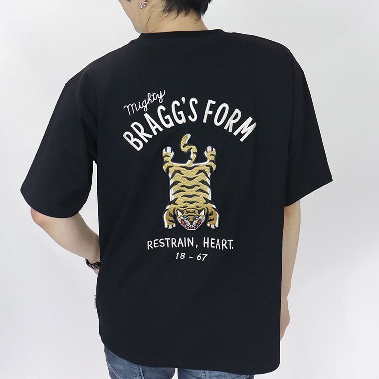 チベタンTIGER刺繍半袖Tシャツ