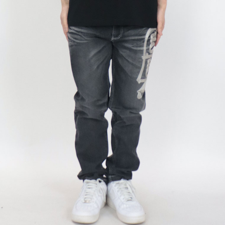 【NORTON】ストレッチ抜染ビッグロゴデニムパンツ