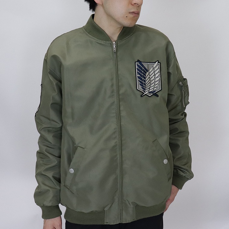 【進撃の巨人】リバーシブル刺繍スカジャン×MA-1ジャケット【リヴァイ】