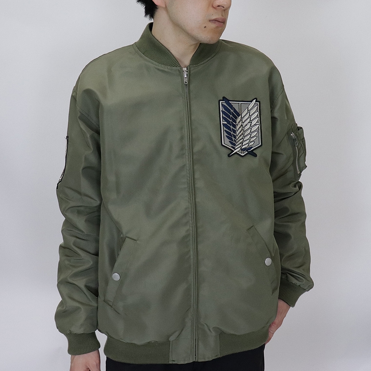 【進撃の巨人】リバーシブル刺繍スカジャン×MA-1ジャケット【リヴァイ】