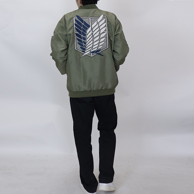 【進撃の巨人】リバーシブル刺繍スカジャン×MA-1ジャケット【リヴァイ】