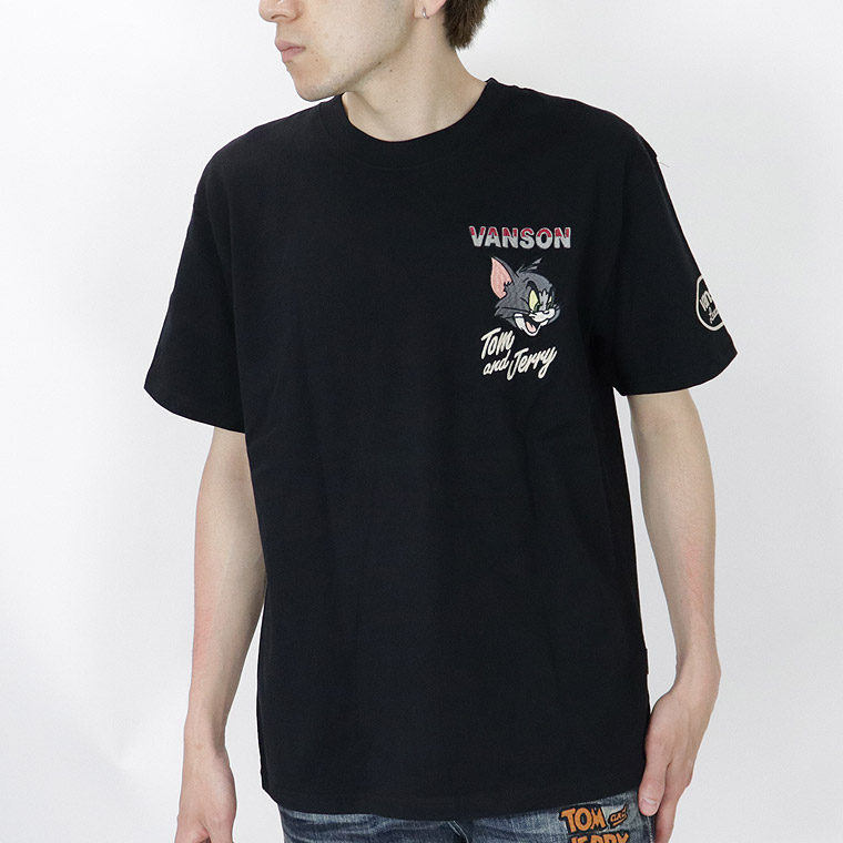 【TOM&JERRYコラボ】天竺半袖Tシャツ バイクトム