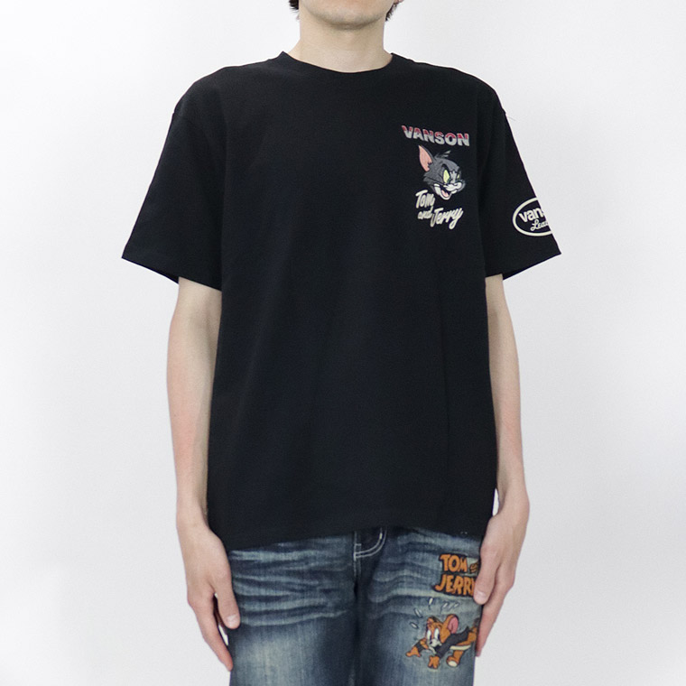 【TOM&JERRYコラボ】天竺半袖Tシャツ バイクトム