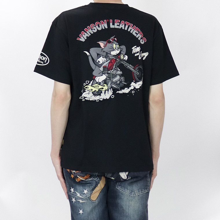 【TOM&JERRYコラボ】天竺半袖Tシャツ バイクトム