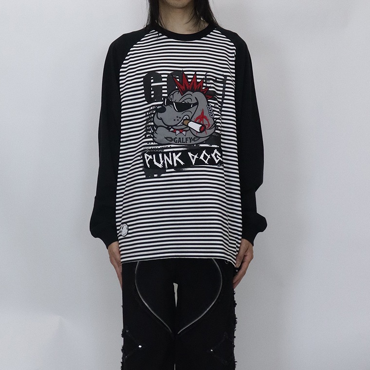 【GALFY】PUNK ROCK 長袖Tシャツ