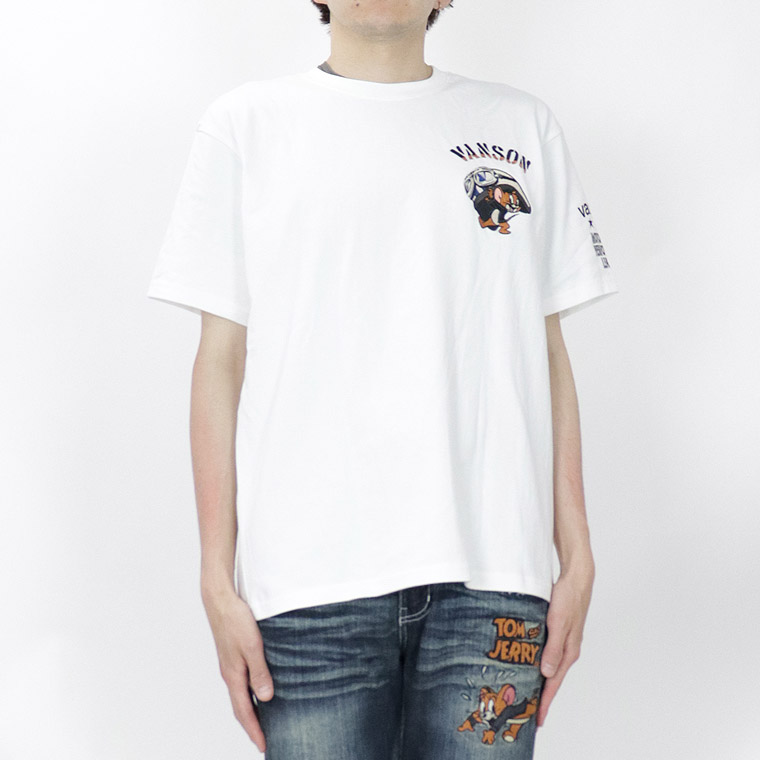 【TOM&JERRYコラボ】天竺半袖Tシャツ ヘルメットジェリー
