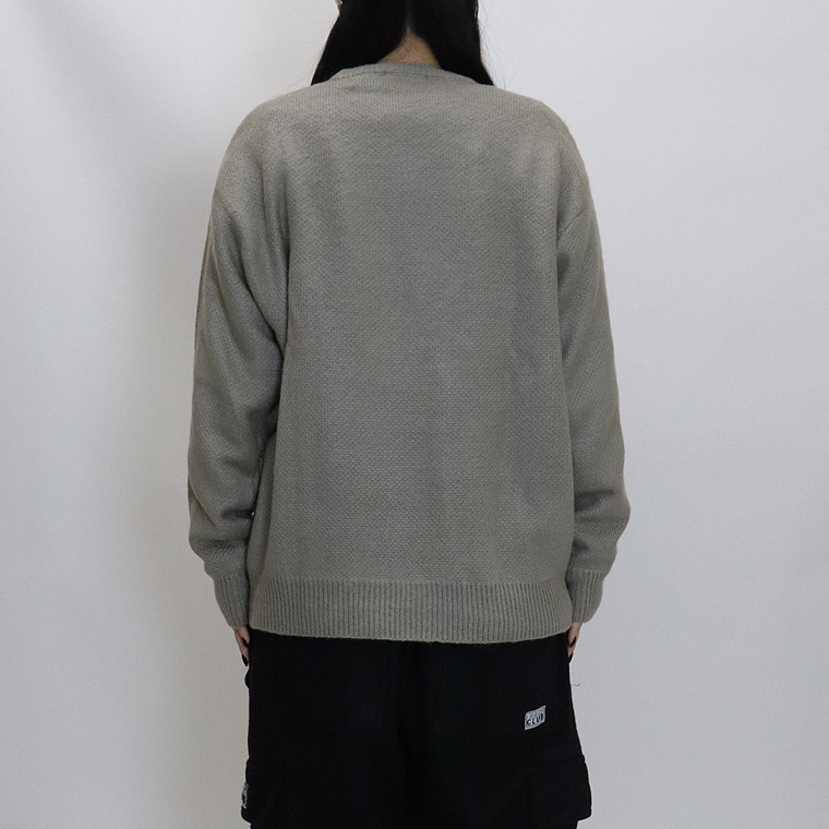 【RE730】フェイスデザインクルーネックニット