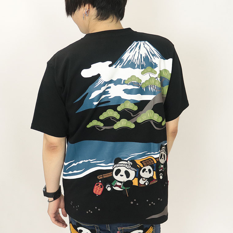 【PANDIESTA】熊猫五十三次半袖Tシャツ