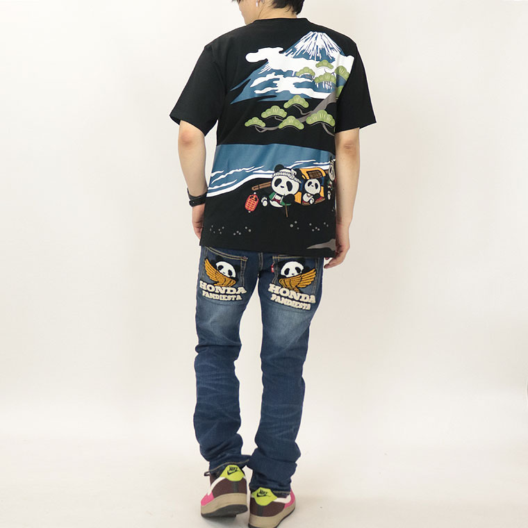 【PANDIESTA】熊猫五十三次半袖Tシャツ