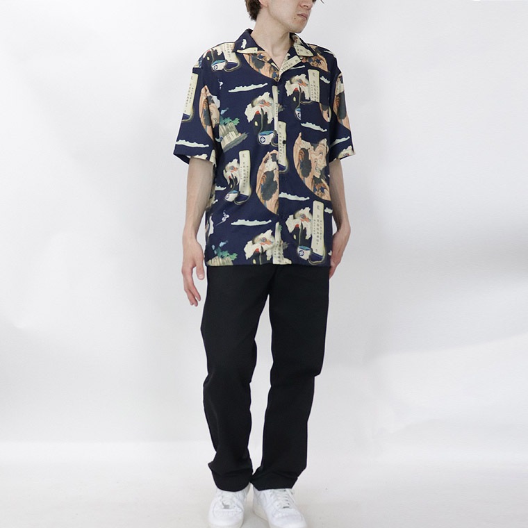 葛飾北斎】総柄プリント半袖シャツ | アイテムから探す | lax outfitters