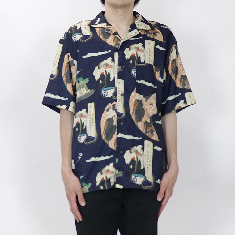 葛飾北斎】総柄プリント半袖シャツ | アイテムから探す | lax outfitters