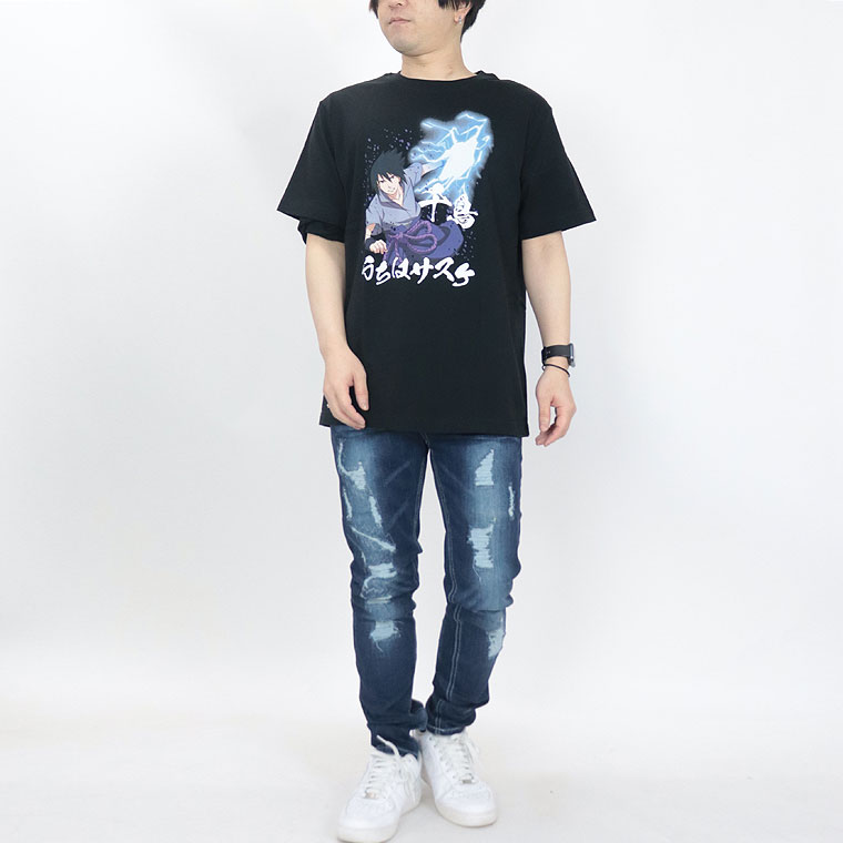 NARUTO疾風伝】うちはサスケプリント半袖Tシャツ | アイテムから探す