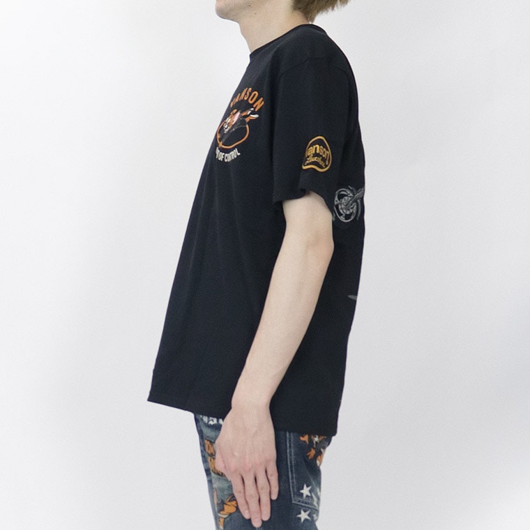 【TOM&JERRYコラボ】天竺半袖Tシャツ トムジェリバイク