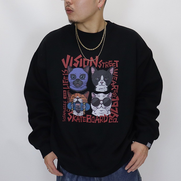 【VISION】Cats Sweatshirt