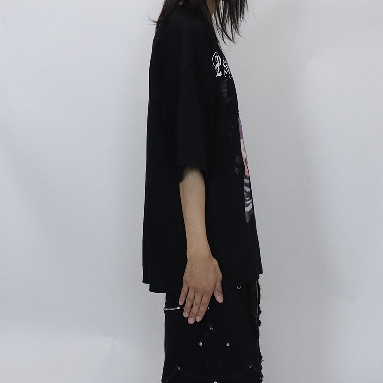 【PSYCHONATION】『寝田ルネコラボ』デビルイラストBIGシルエットTシャツ