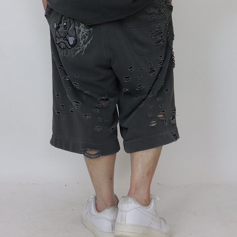 SALE【GALFY】病みに溶かされし犬 ダメージショーツ