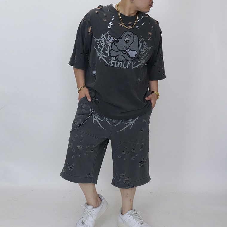 SALE【GALFY】病みに溶かされし犬 ダメージショーツ