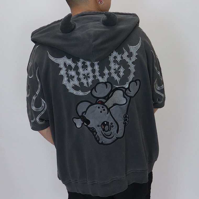 SALE【GALFY】骨が見えしドルマンパーカー