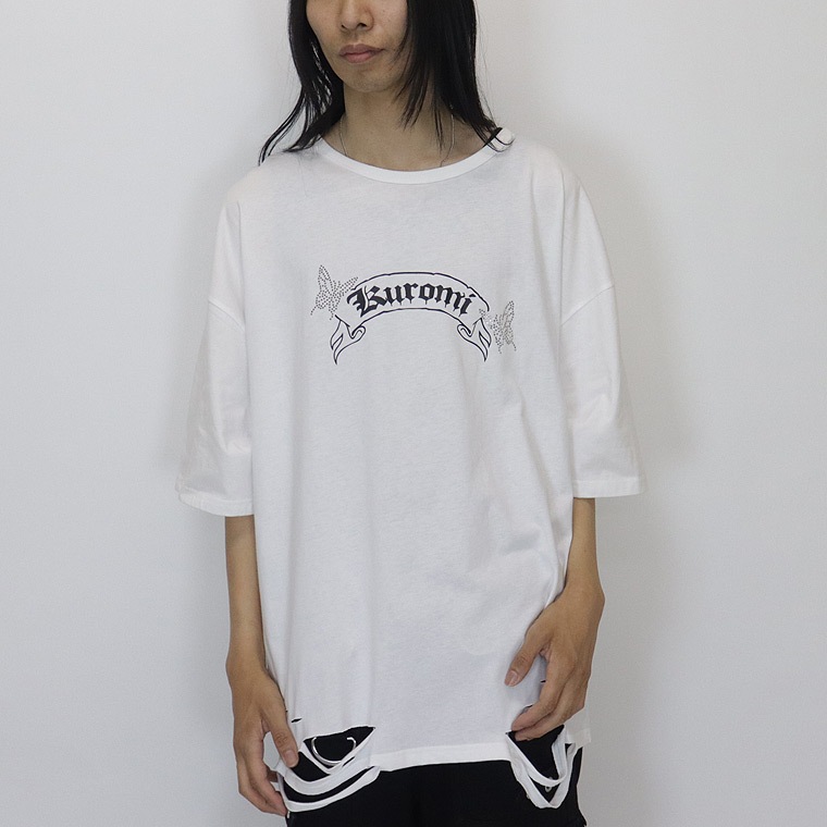 ＼数量限定３５％ＯＦＦ／【PSYCHONATION】『サンリオ・クロミコラボ』バタフライストーンBIGシルエットTシャツ