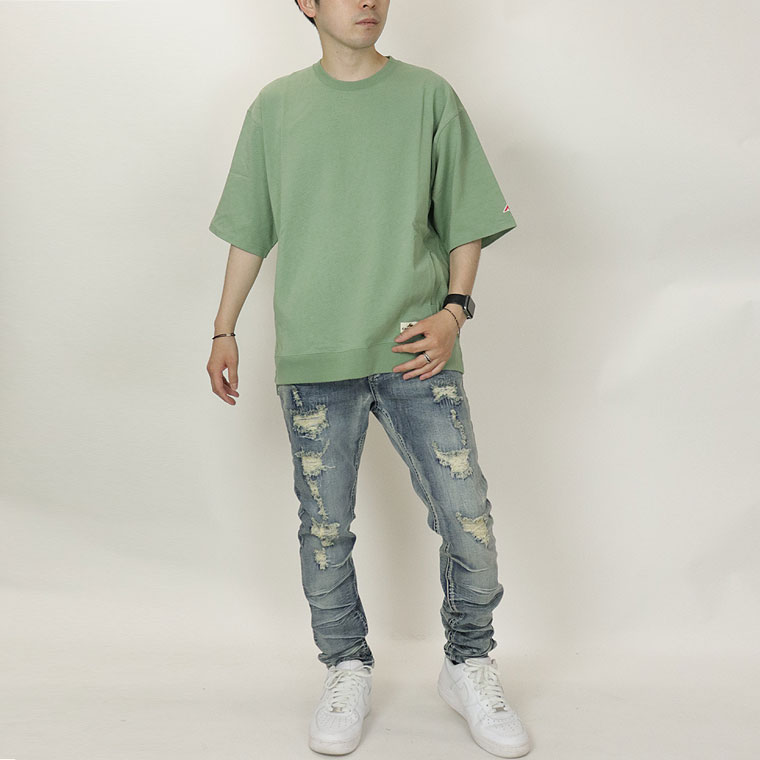 CAMスリットリブポケット半袖T(ペア対応)