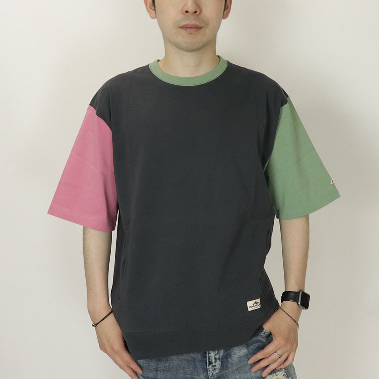 CAMスリットリブポケット半袖T(ペア対応)