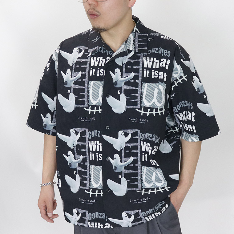 GONZ】オープンカラー総柄半袖シャツ | 店舗から探す,3号店,トップス