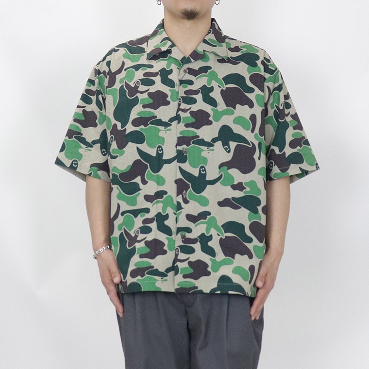 ELDORESO 総柄 半袖シャツ L サイズ GONZ】オープンカラー総柄半袖シャツ | 店舗から探す,3号店,トップス