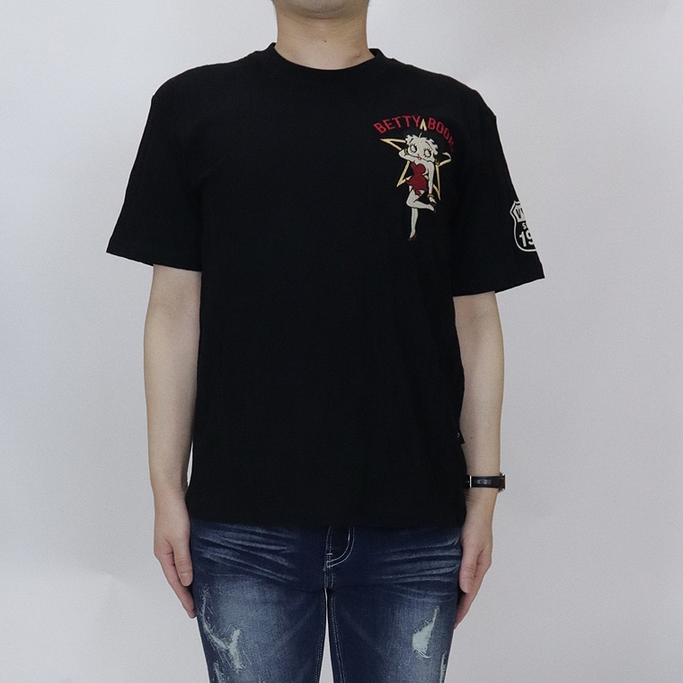 【BETTYコラボ】ジャガード天竺半袖Tシャツ スタードレス