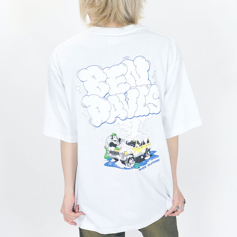 夏物セール２０%OFF【BEN DAVIS(ベンデイビス)】洗車 発泡/半袖Ｔシャツ (ペアルック・アメカジ系)