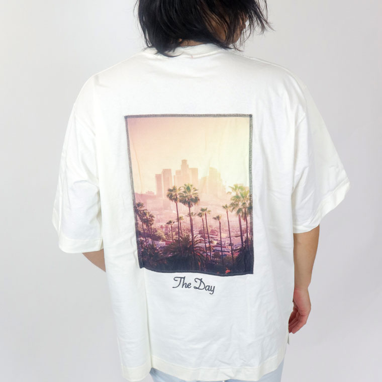 風景貼付BIG半袖Tシャツ(ペア対応)