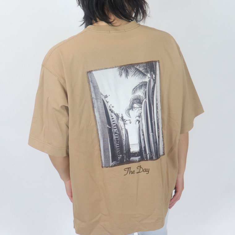 風景貼付BIG半袖Tシャツ(ペア対応)