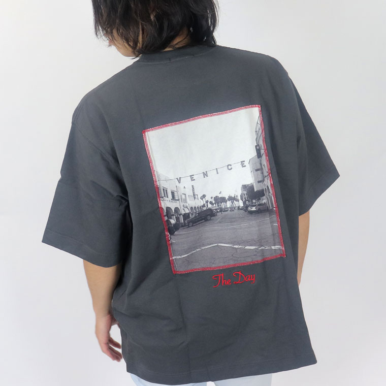 風景貼付BIG半袖Tシャツ(ペア対応)