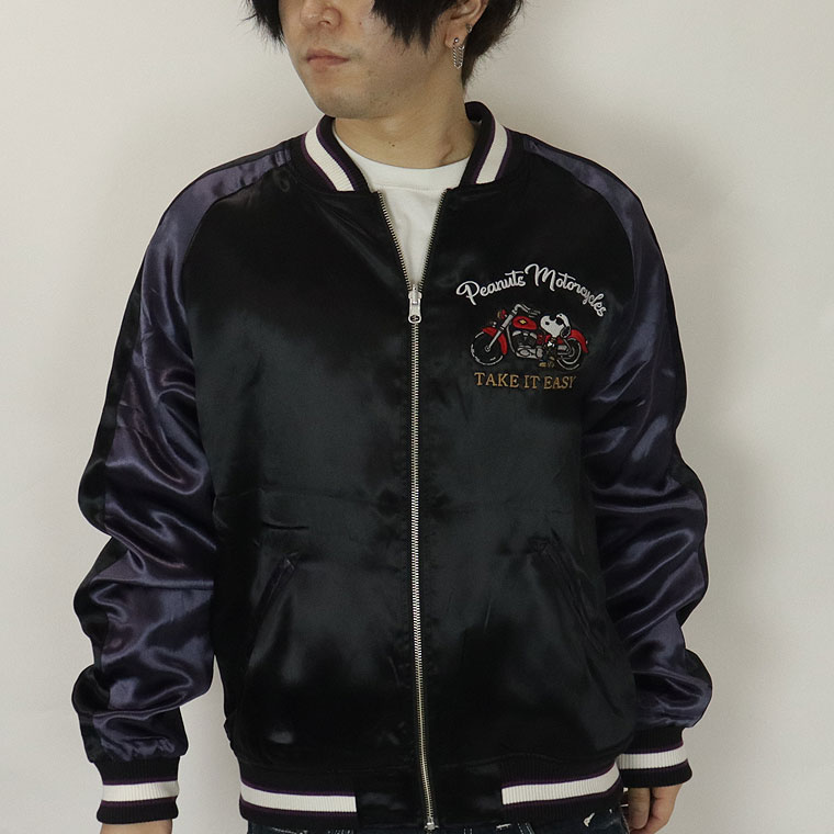 FS スヌーピー刺繍スカジャン