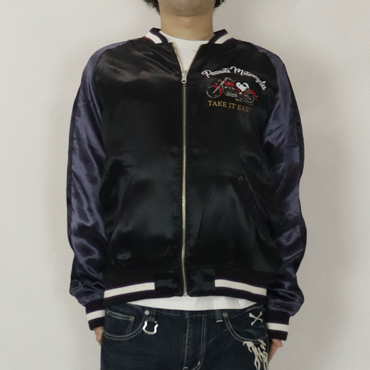 FS スヌーピー刺繍スカジャン