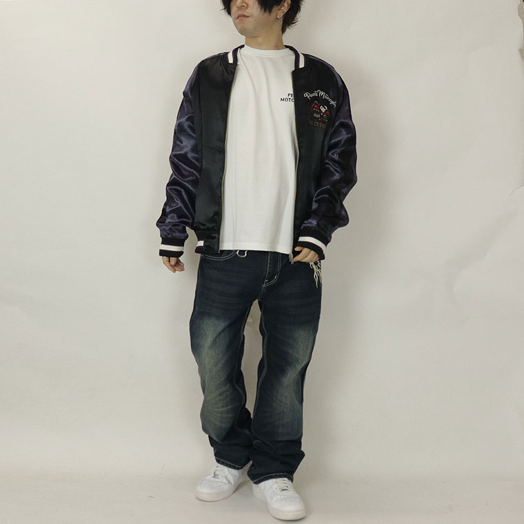 FS スヌーピー刺繍スカジャン