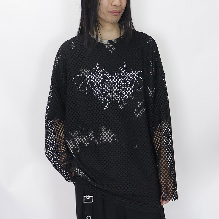 【PSYCHONATION】タイダイ染めBIGシルエットTシャツ×メッシュTシャツ アンサンブル