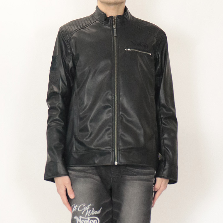 【NORTON】プレミアムシングルライダースジャケット