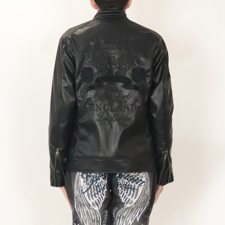 【NORTON】プレミアムシングルライダースジャケット