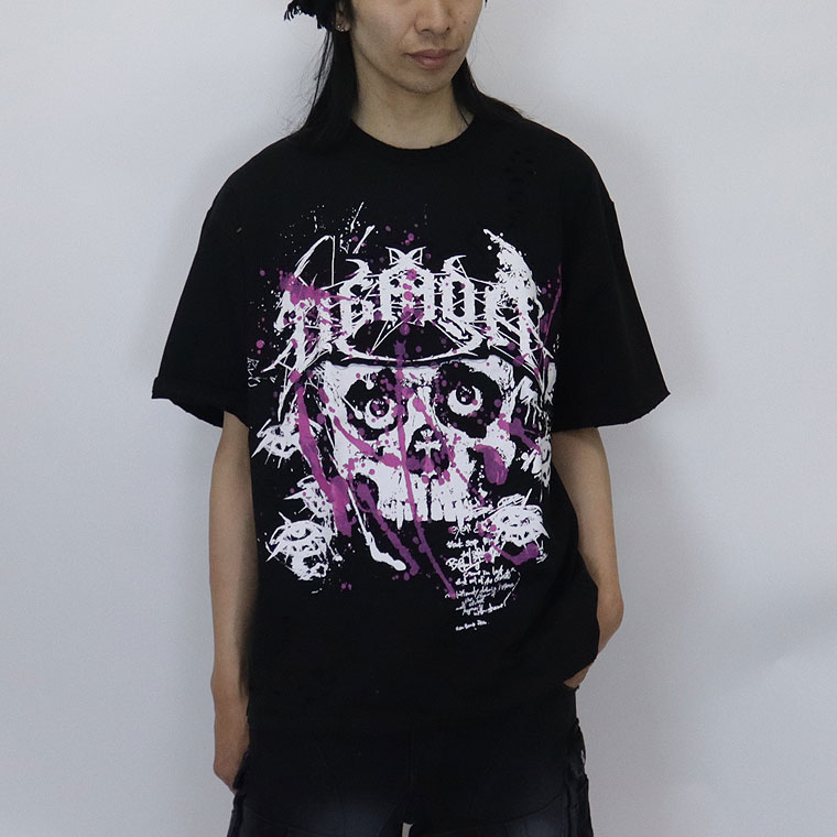 【Y.e(J)ow】ショットガンスカルアートBIGシルエットTシャツ