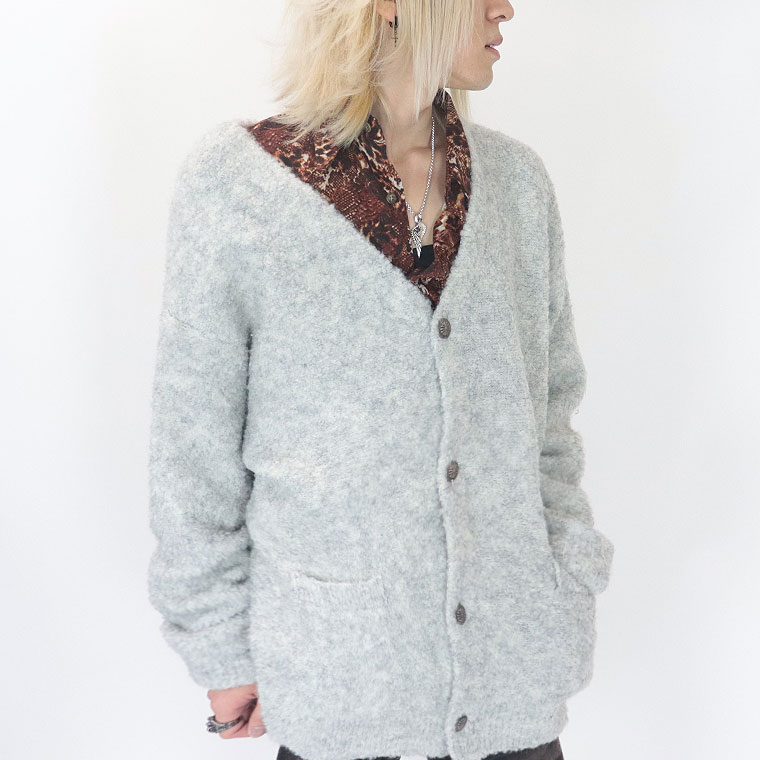 ラスワンSALE【ANTIBAL】コンチョ釦モコモコカーディガン(アメカジ・サーフ系