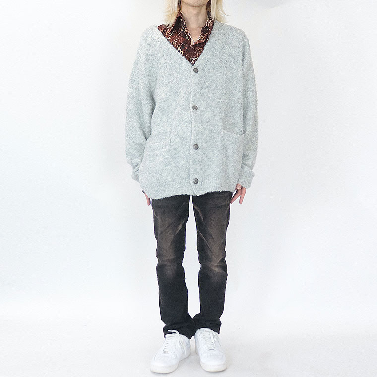 ラスワンSALE【ANTIBAL】コンチョ釦モコモコカーディガン(アメカジ・サーフ系