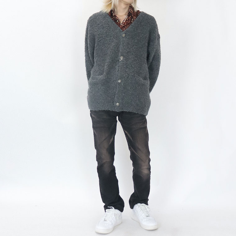 ラスワンSALE【ANTIBAL】コンチョ釦モコモコカーディガン(アメカジ・サーフ系