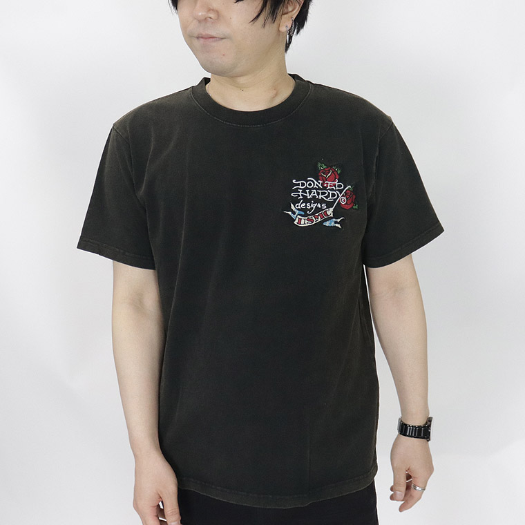 【Ed Hardy】フロスト加工天竺半袖Tシャツ