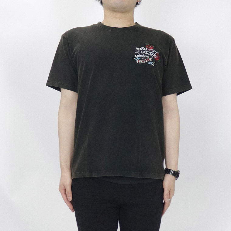 【Ed Hardy】フロスト加工天竺半袖Tシャツ