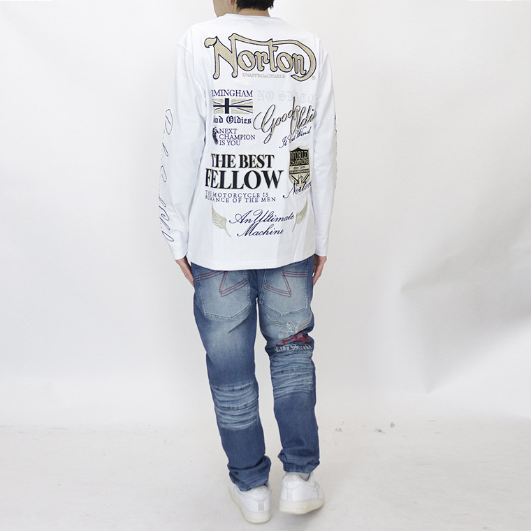 【NORTON】ゴールド刺繍MAXロンT