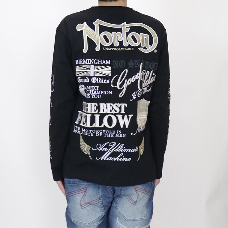 【NORTON】ゴールド刺繍MAXロンT