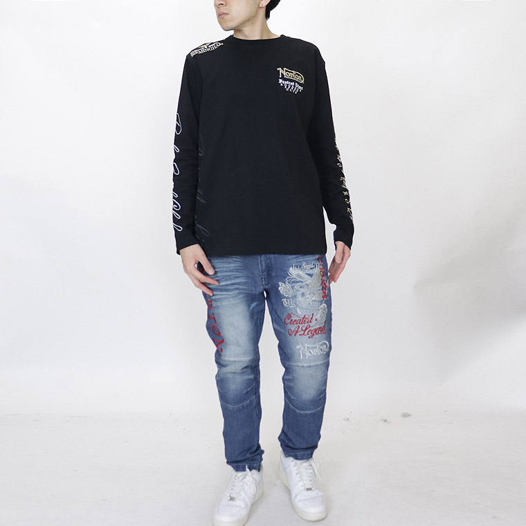 【NORTON】ゴールド刺繍MAXロンT