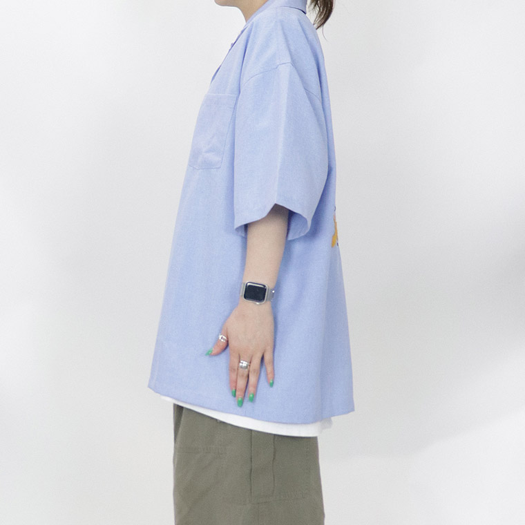 ヒゲサガラ刺繍半袖シャツ