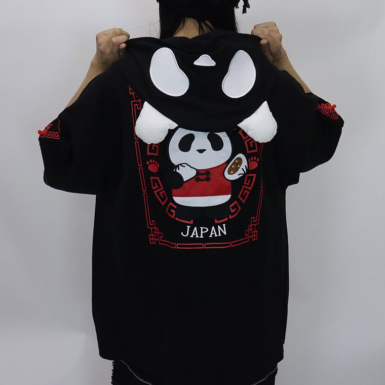 【PANDIESTA JAPAN】『なりきりシリーズ』熊猫飯店 半袖ZIPパーカー