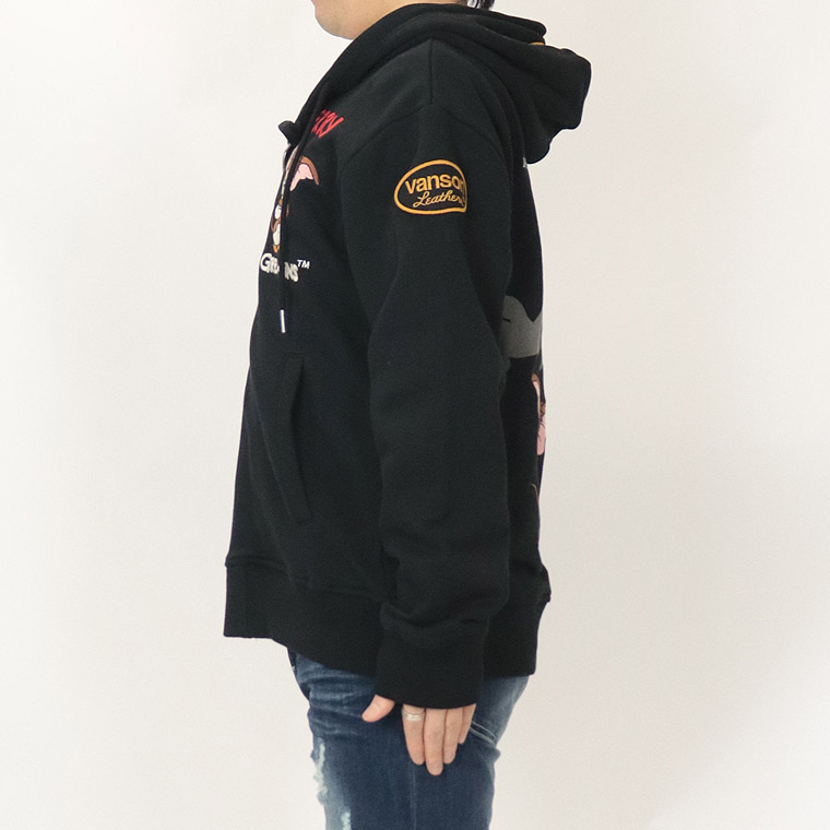 【TOM&JERRYコラボ】裏毛ZIPパーカー【グレムリンコラボ】